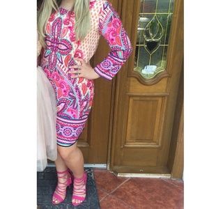 Long sleeve midi dress